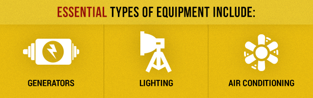 event equipment needs