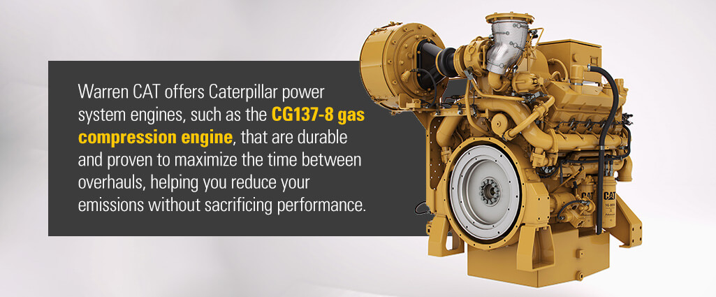 caterpillar power systems engines are durable and helps reduce emissions without sacrificing performance